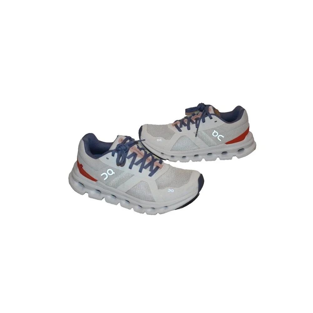ON CLOUD WOMEN'S CLOUDRUNNER RUNNING ATHLETIC SNEAKERS UNDYED WHITE‎ FLAME 5.5